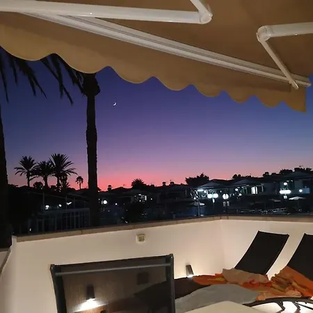 Appartamento Maspalomas Vista Golf Con Piscina Exterior foto